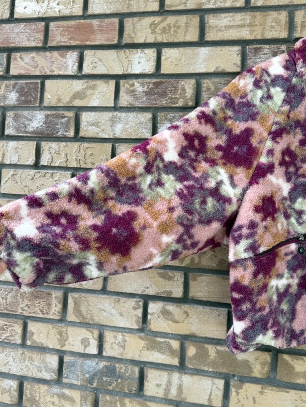 NWT Johnny Was Calme Purple Floral Sherpa Jacket L - Picture 5 of 14